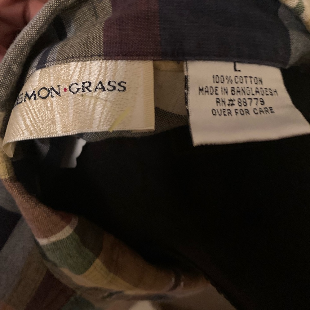 Lemon Grass Plaid Short sleeve Top - Picture 9 of 9